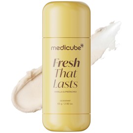 medicube Kojic Acid & Turmeric Aluminum-Free Deodorant | Vanilla & Pistachio Perfumed Stick, All-Day Odor Protection for Women & Men | Underarm Brightening Care | No White Marks, 2.92 oz.