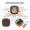 Barbecue Oven Thermometer Dual Probe Electronic Digital Display Touch Button
