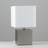 MiniSun | Modern Brushed Chrome Cube Design Touch Table Lamp