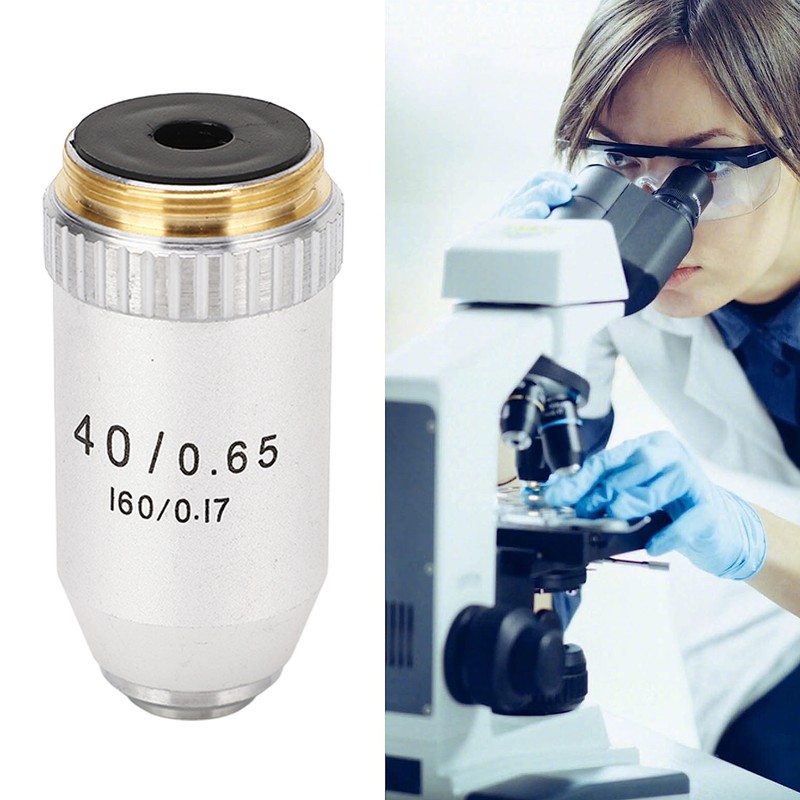 40X Achromatic Objective RMS Size Brass Stainless Steel Auto Rebound