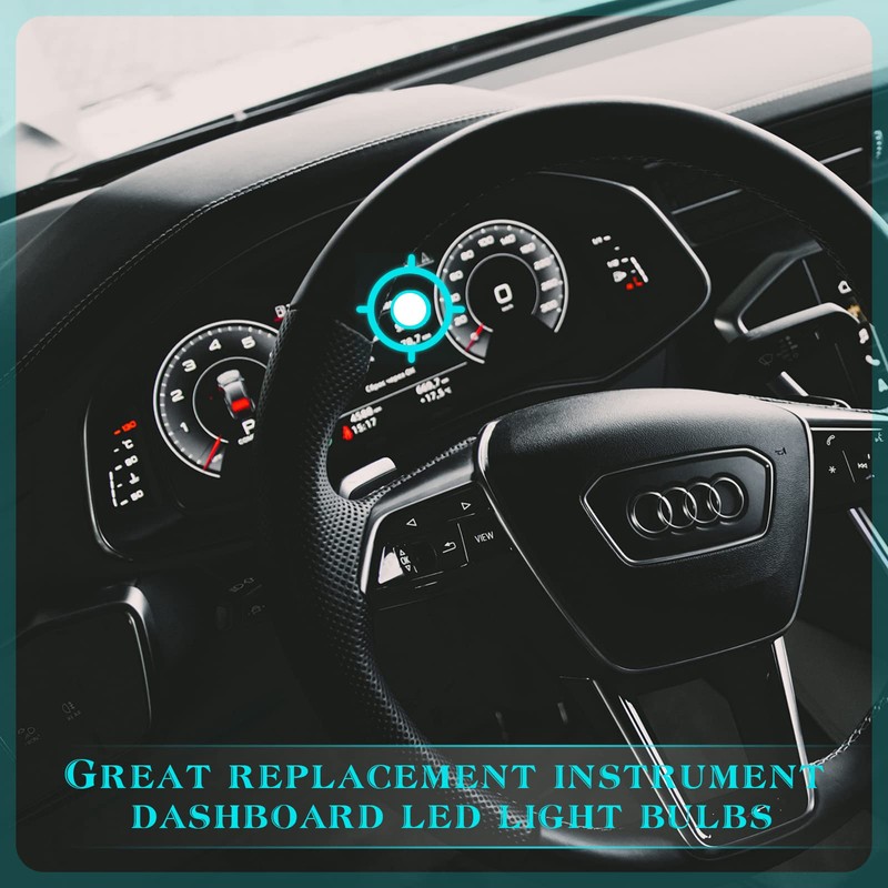 40 Pieces T5 T10 LED Bulbs Dash Lights with Twist