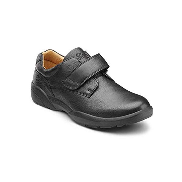 Dr. Comfort Men's William Black Diabetic Casual Shoes: Black 9.5 Medium (B/C/D)