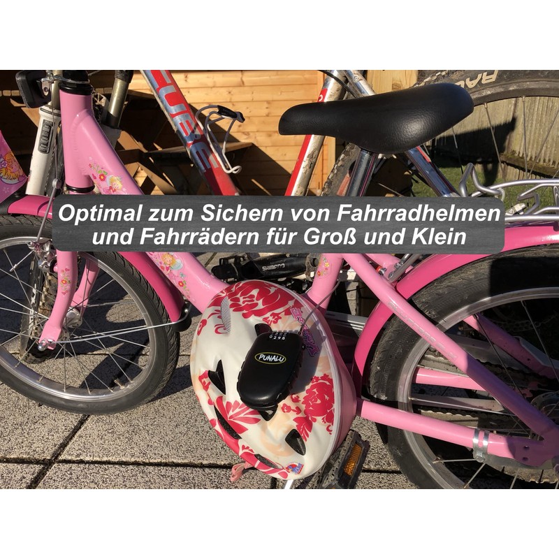 Punalu Compact, Lightweight Ski Lock, Bicycle Lock with 4-Digit Combination