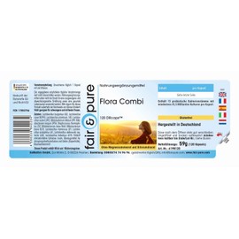 Flora Combi - 120 Capsules - 41.5 Billion Welcome Bacterial Cultures in Time-Delayed DRcaps