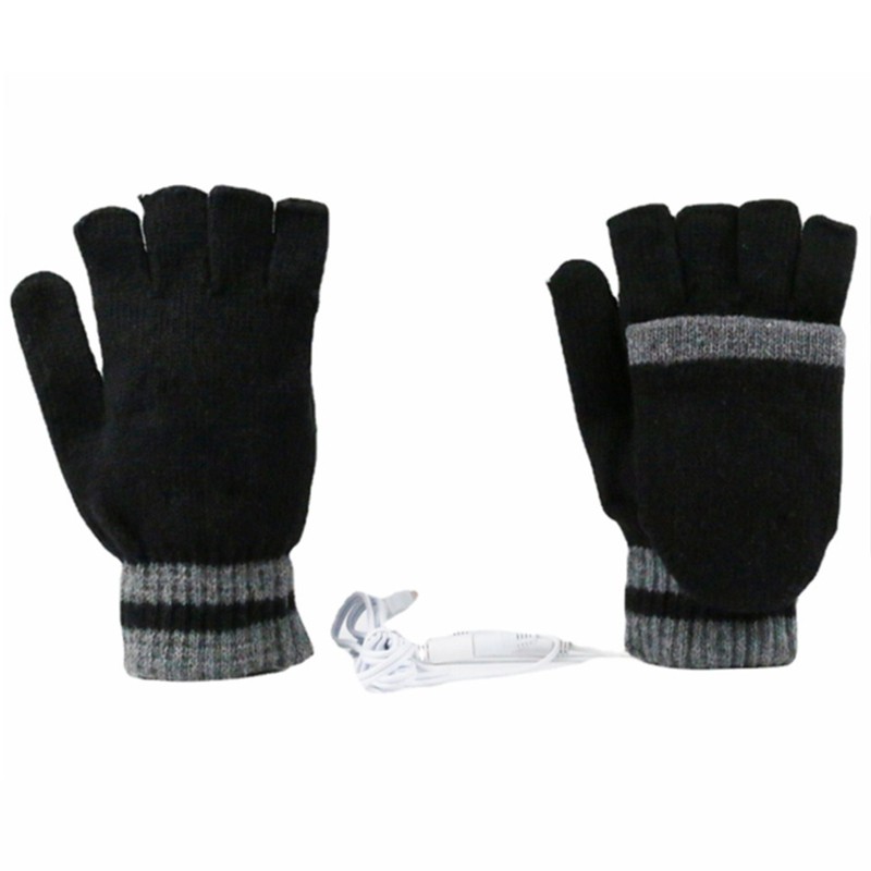 USB Heated Gloves for Men Women Winter Warm Laptop Gloves