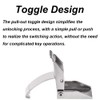 Stainless Steel Toggle Latch 86mm Length Snap Latch with Spring