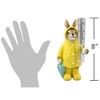 The Bridge Collection Raincoat Bunny Rain Gauge-Cute Rabbit Spring Garden