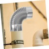 Operitacx Stainless Steel Chimney Flue Elbow Pipe 2pcs Set Fire