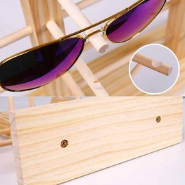 CTForest Glasses stand, sunglasses stand, wooden glasses holder, suitable for displaying sunglasses and also for storing glasses (wood)
