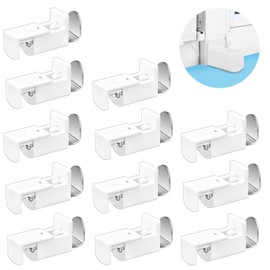 Tapvai Pack of 12 Pleated Clamps, High Quality Pleated Replacement Parts, Pleated Blind, No Drilling, No Drilling, Clamping Holder, Pleated Holder Adjustable Range 20 mm for Duo Double Roller Blind,