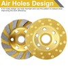 2 Pack 4inch Diamond Cup Grinding Wheel, 12 Segs Heavy