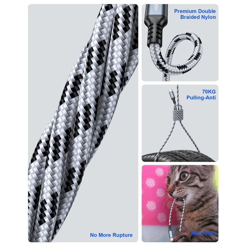 SNANSHI USB C to Micro USB Cable 3.3FT, Micro USB