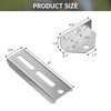 4 PCS 8 inch Galvanized Swivel Boat Trailer Bunk Brackets,