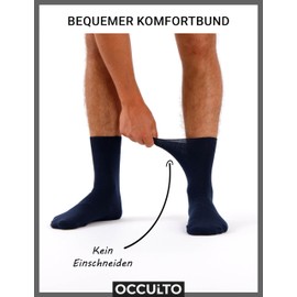 Occulto Men's 100% Cotton Socks, Pack of 10/20, Model: Ingo