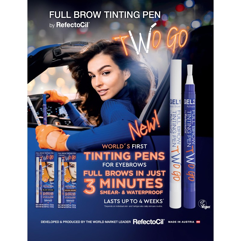 RefectoCil NEW Two Go Full Brow Tinting Pen – Waterproof