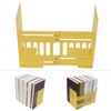 Retractable Book End Stable Adjustable Elegant Yellow Decorative Bookends for