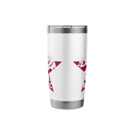 Vintage Bear Star California Republic Flag I Love CA Cali Stainless Steel Insulated Tumbler