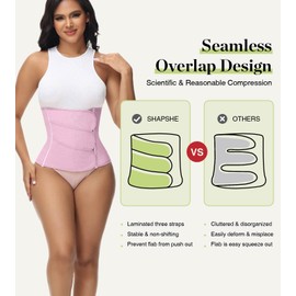 SHAPSHE Waist Trainer for Women Postpartum Recovery Wrap Waist Cincher Corset Shapewear Belly Band