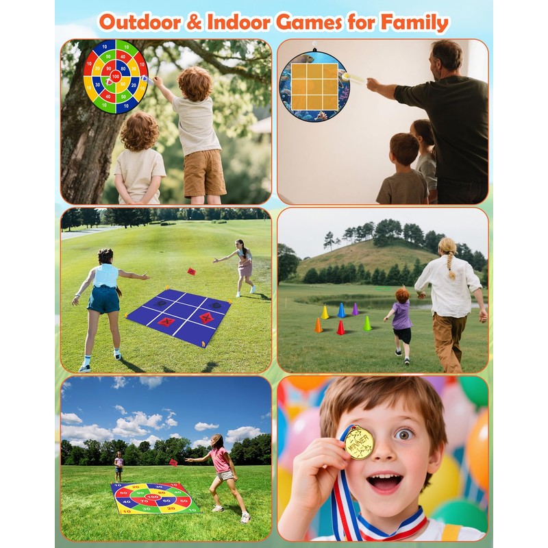 Carnival Games Set, Giant Tic Tac Toe Games, 4ft x