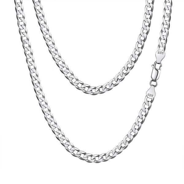 Sterling Silver Choker Chains for Women 14inch Thick Links Layered