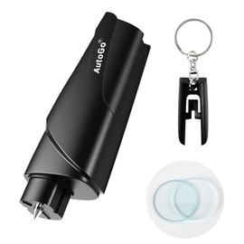 KIMINO Car [Breaking Glass in One Second] Emergency Escape Hammer, Rescue Hammer, Safety Hammer, Seat Belt Cutter, Emergency Use, Disaster Preparedness Goods, Lightweight, Convenient to Carry, Test