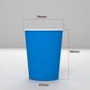 Baciato Caffè 100 Blue Paper Coffee Cups 200ml with Paper
