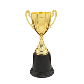 Trophy Cup Gold Square Base (Round)