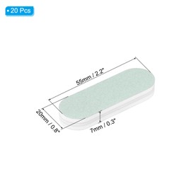 PATIKIL 2.2"x0.8" Silver Polishing Sticks, 20 Pack Double Sided Polishing Stick Scratch Removal Cleaning Buffing Bar Green Gold Brass Alloy
