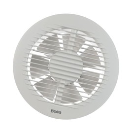 EUROPLAST Ø 150mm Bathroom Fan with Humidity Sensor and Timer with Round Front - 6 inch Extractor fan Bathroom - White Bathroom Extractor Fan with Timer and Humidistat Extractor Fan