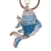 AIBEARTY Crystal Rhinestone Fish Keychain Pretty Cute Marine Animal Goldfish