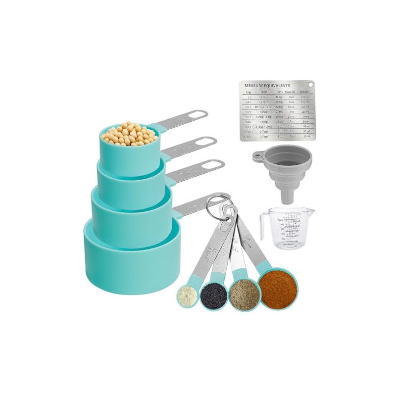 TENXUI - Tazas Medidoras de Cocina Set de 11 Piezas