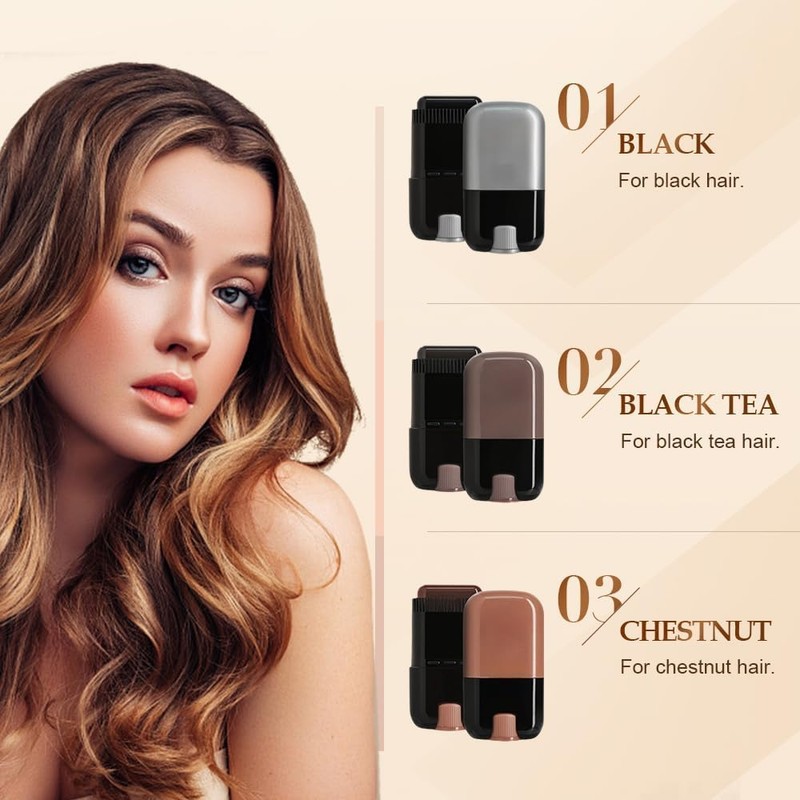 2 en 1 Peine con Tinte Portátil De Cabello para
