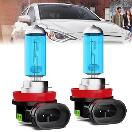 LECCIBUB Fog Light Bulbs Compatible With Toyota Yaris 2006-2020, H11 Fog Lights Halogen Light Bulb, Super Bright 6000K White, Plug and Play, Pack of 2