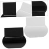 Healeved Bathroom Toilet Lid Handle Set of 6 White Black