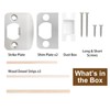 MOSECYOU Standard Door Strike Plate with Spacer Shim, Universal Striker