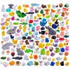 Teenzee 160pcs Mini Resin Animals 160 Styles Variety Tiny Animals
