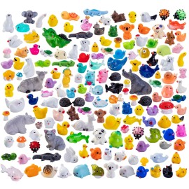 Teenzee 160pcs Mini Resin Animals 160 Styles Variety Tiny Animals Figures Miniature L...