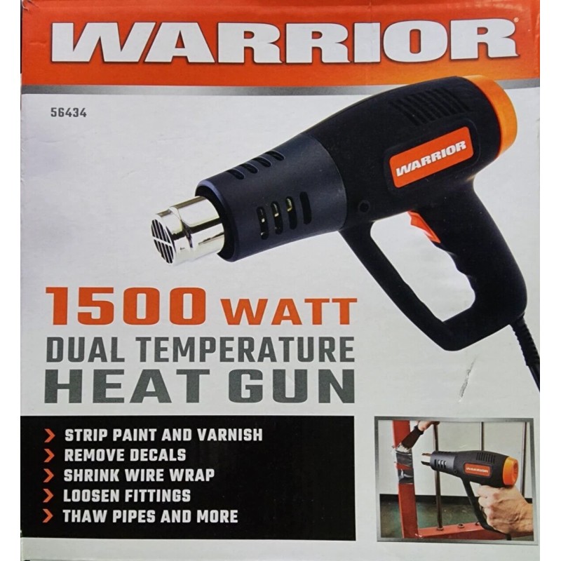 WARRIOR 1500 Watt 11 Amp Dual Temperature Heat Gun heat