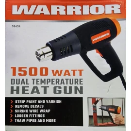 WARRIOR  1500 Watt 11 Amp Dual Temperature Heat Gun heat gun has two settings