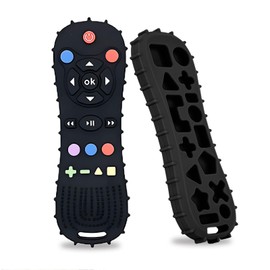 Natural Teething Rubber Chew Toy for Dogs - Stuffable Dog Toy for Extended Playtime - Chew & Fetch Toy for Puppies - for Small Puppies Tough Dog Toys for Aggressive Chewers Small Breed (Black)