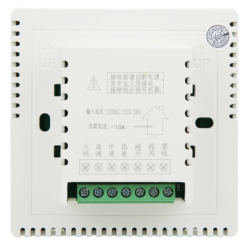 LCD Digital Thermostat Delay Compressor Protection Fan Coil Unit Temperature