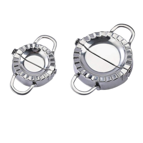 BluVast Pierogi Maker, Dumpling Maker, 2 Pieces Stainless Steel Ravioli