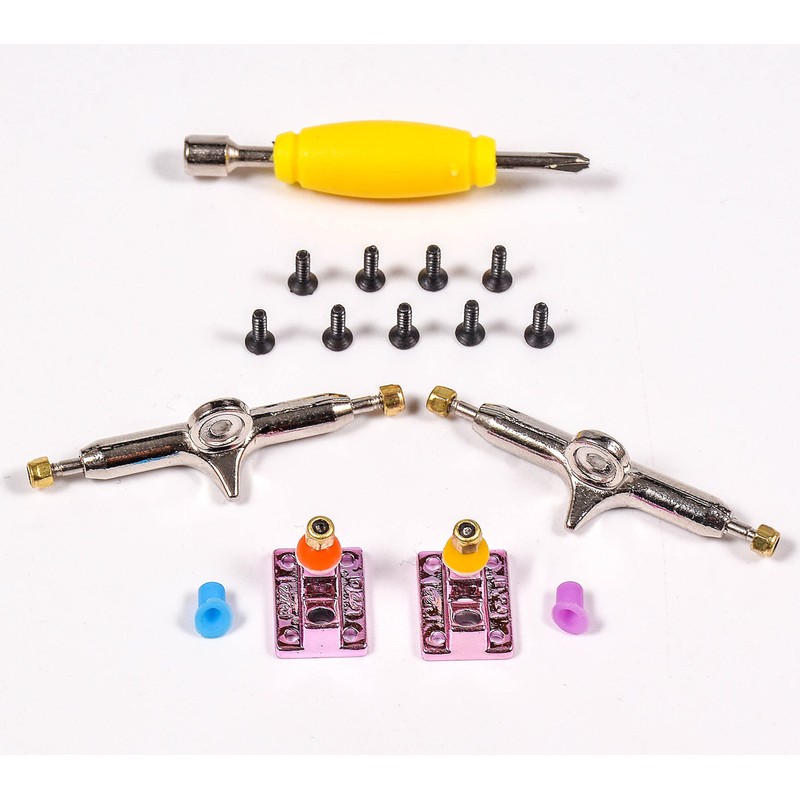 RACOFSB Fingerboard Trucks with Upgraded Urethane Bushings and Pivot Cup,34mm