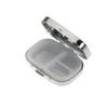 Silberkanne Pill Box 3-Part Square Smooth Polished 6.0 x 6.0