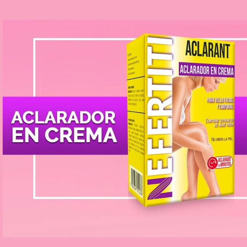 12 Aclaradores De Vello Facial Aclaran-t De Nefertiti Normal Día/noche