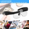 5X Magnifying Headset with LED Light Magnifying Glass Head Mounted