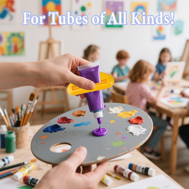 Toothpaste Squeezer,6Pcs Toothpaste Tube Squeezer Toothpaste Dispenser for Bathroom