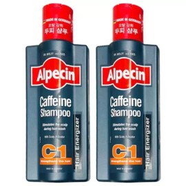 Alpecin 알페신 카페인 샴푸 C1 샴푸 375ml 2개 Alfesim Caffeine Shampoo C1 Shampoo 375ml 2ea