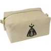 'Vintage Dress' Canvas Wash Bag/Makeup Case (CS00042296)