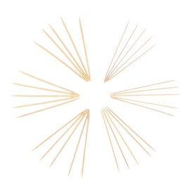 JubileeYarn 5" Double Point Bamboo Knitting Needles Set | 6 Sizes: 2mm(US0)-3.25mm(US3) | 5 Needles/Size | Natural Finish